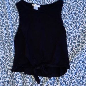 Black crop top
